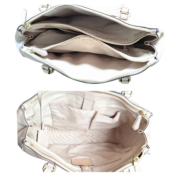 Coach Saffiano Leather Large Peyton Jordan Tote Bag - Picture 8 of 9